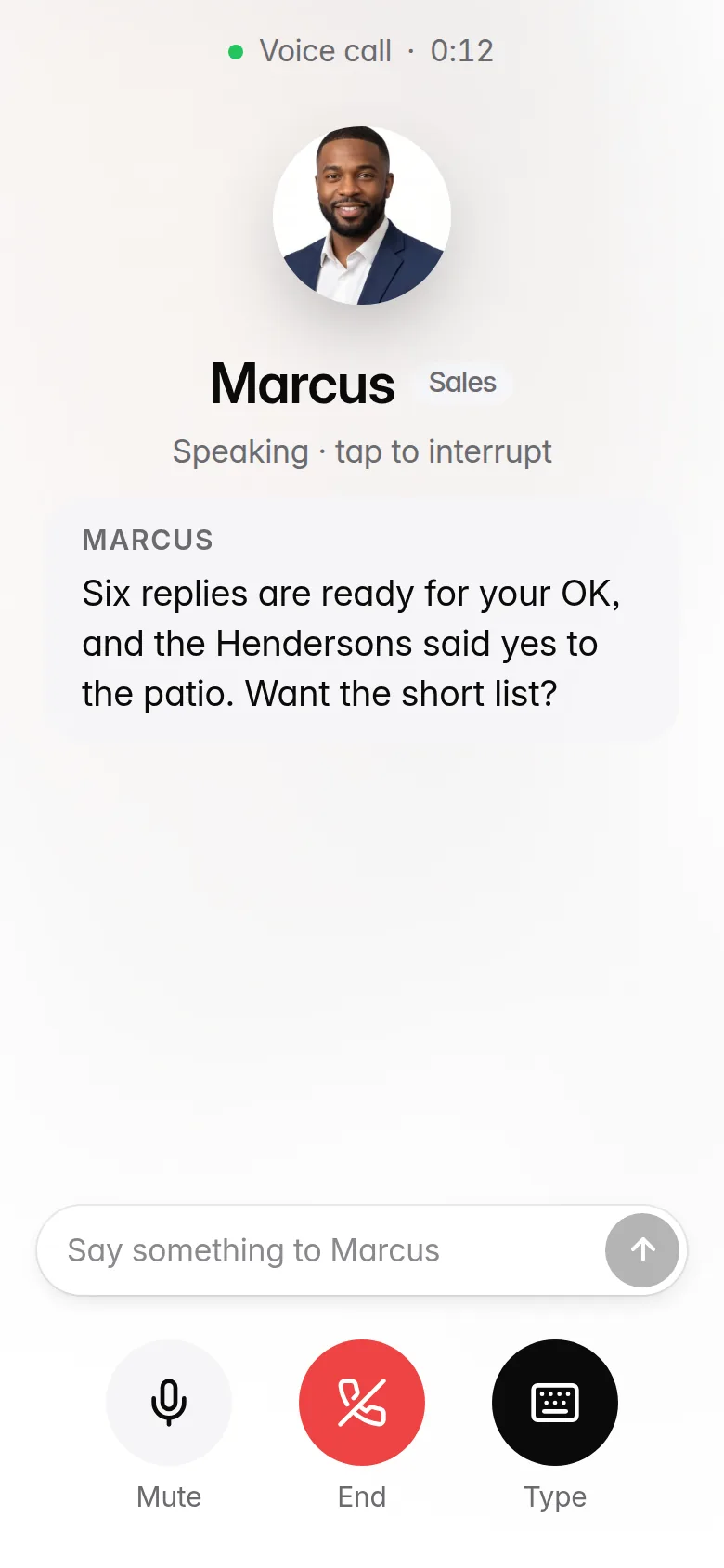 Bullpen on a phone: a call with a teammate